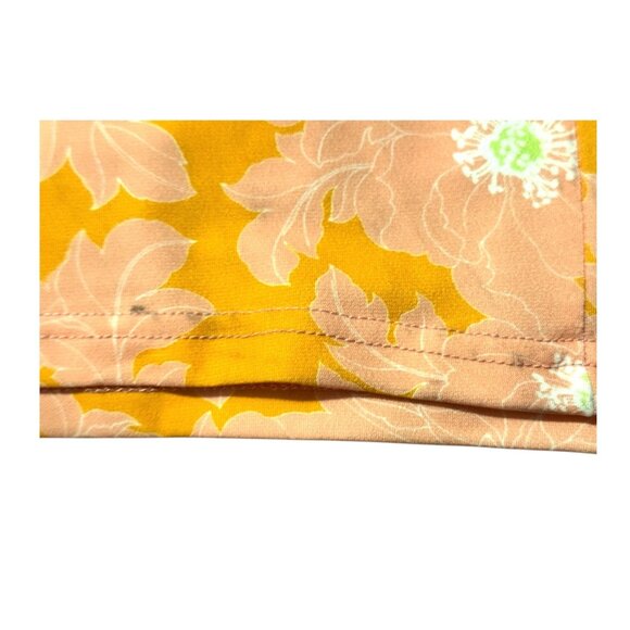 Alexia Admor Orange Floral Halter Maxi Dress W/ Rope Detail Womens M - Picture 9 of 9